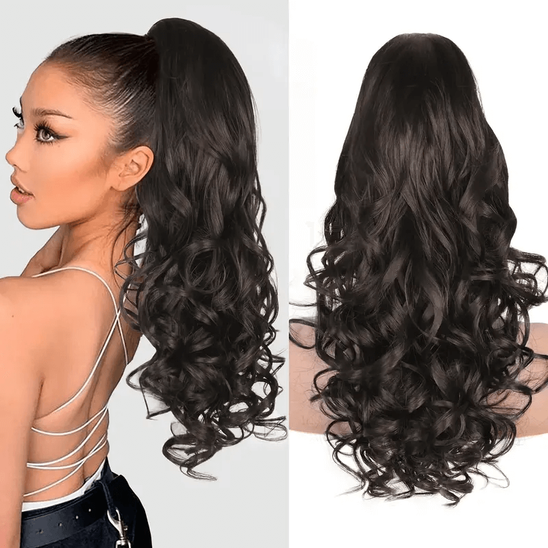 24 Claw Clip Long Wavy Ponytail Extension