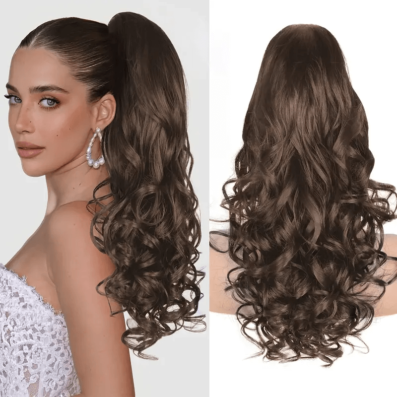 24 Claw Clip Long Wavy Ponytail Extension