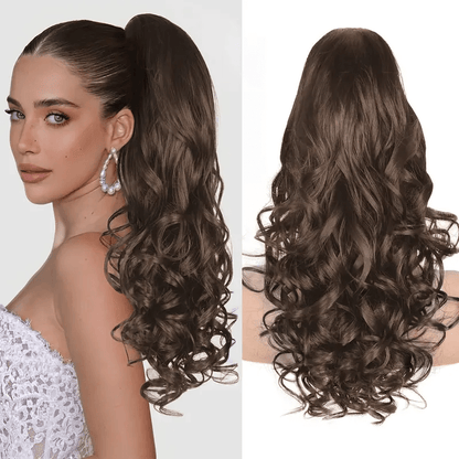 24 Claw Clip Long Wavy Ponytail Extension