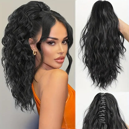 18 Inch Clip-On Natural Blend Ponytail