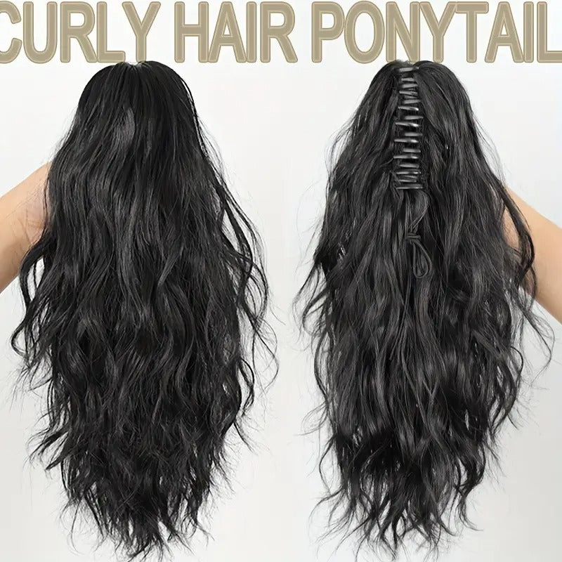 18 Inch Clip-On Natural Blend Ponytail